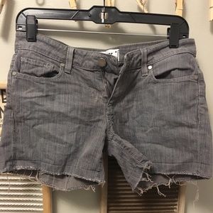 Grey jean shorts